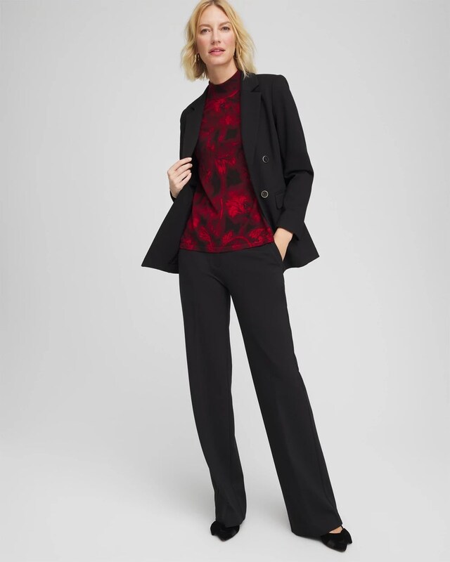 Ella Printed Mockneck Sweater - image 2
